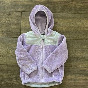 North face light purple cozy jacket